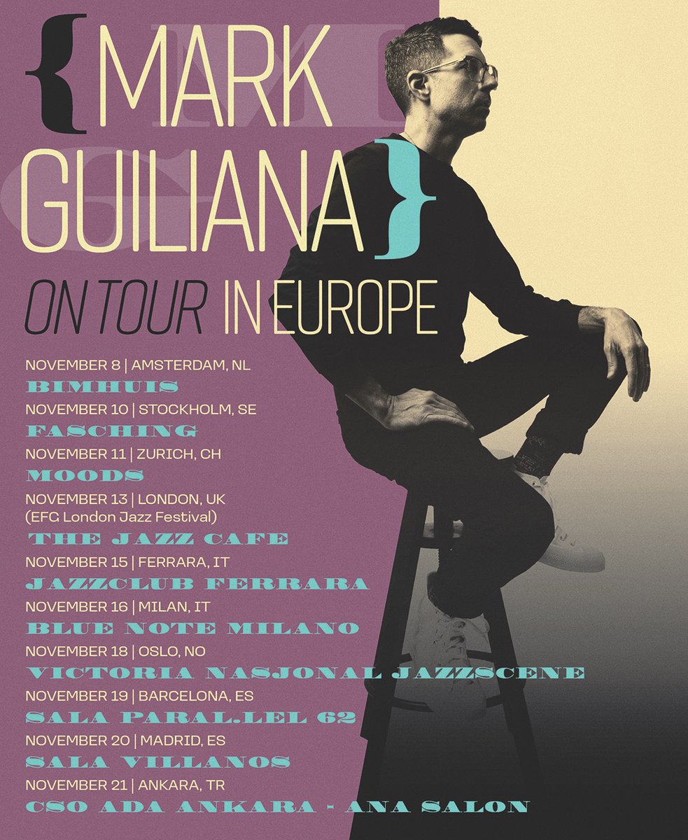 EUROPE! 👀 See you very soon. 
🎟️: markguiliana.com/tour
