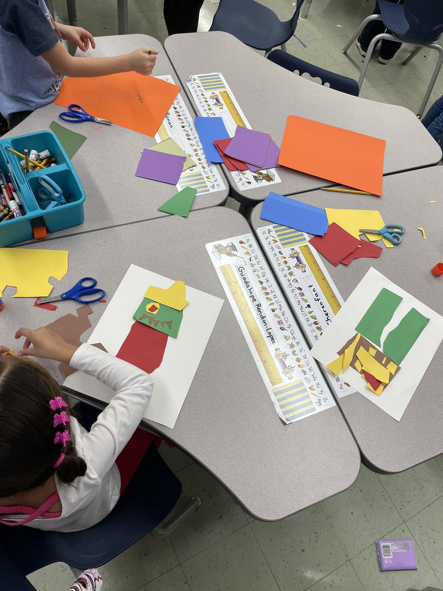 KSmith_ArtEd's tweet photo. K listened to the book, If You’re a Monster and You Know It, and started their monster collages this week! @GreystoneEsRI @jenquattrucci https://t.co/3xrt9k3YAM