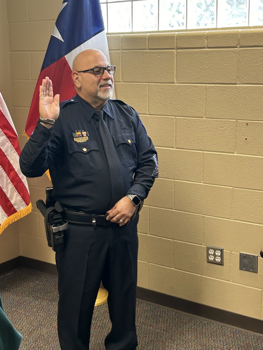 sbisdpd's tweet photo. Congratulations, Assistant Chief Raymond Gonzales on your official appointment as Assistant Chief of Spring Branch ISD Police Department! https://t.co/0Zlo5ENCLX