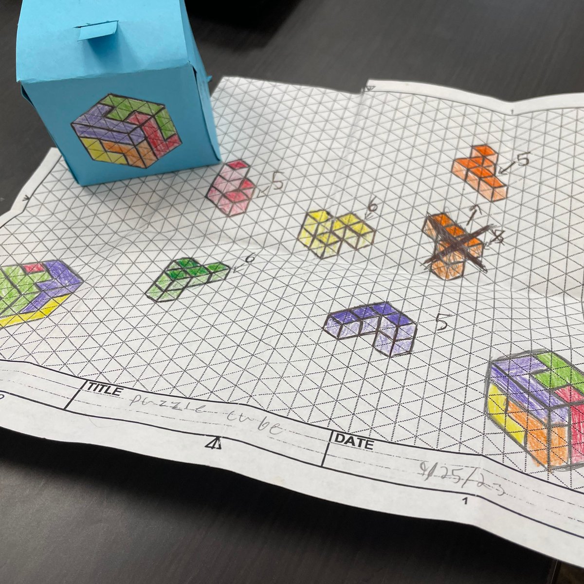wayne_local's tweet image. 7th graders showcased their creativity this quarter by crafting 3x3x3 puzzle cubes from scratch! Using isometric sketching, snap blocks, and 3-D modeling software, they innovated every step of the way. 🧩✨ #StudentProjects #CreativeDesign