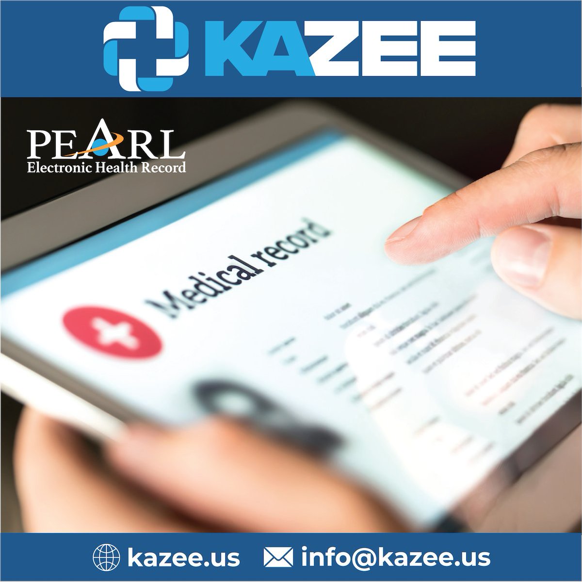 KazeeInc's tweet photo. MEET PEARL®.
The premiere Electronic Health Record (EHR) System. PEARL® enhances our customers' business processes by providing reliable health information technology solutions.

Want to learn more about our products and services?
Please visit us at https://t.co/qwg9eDapHO https://t.co/xD14uKDC9Z