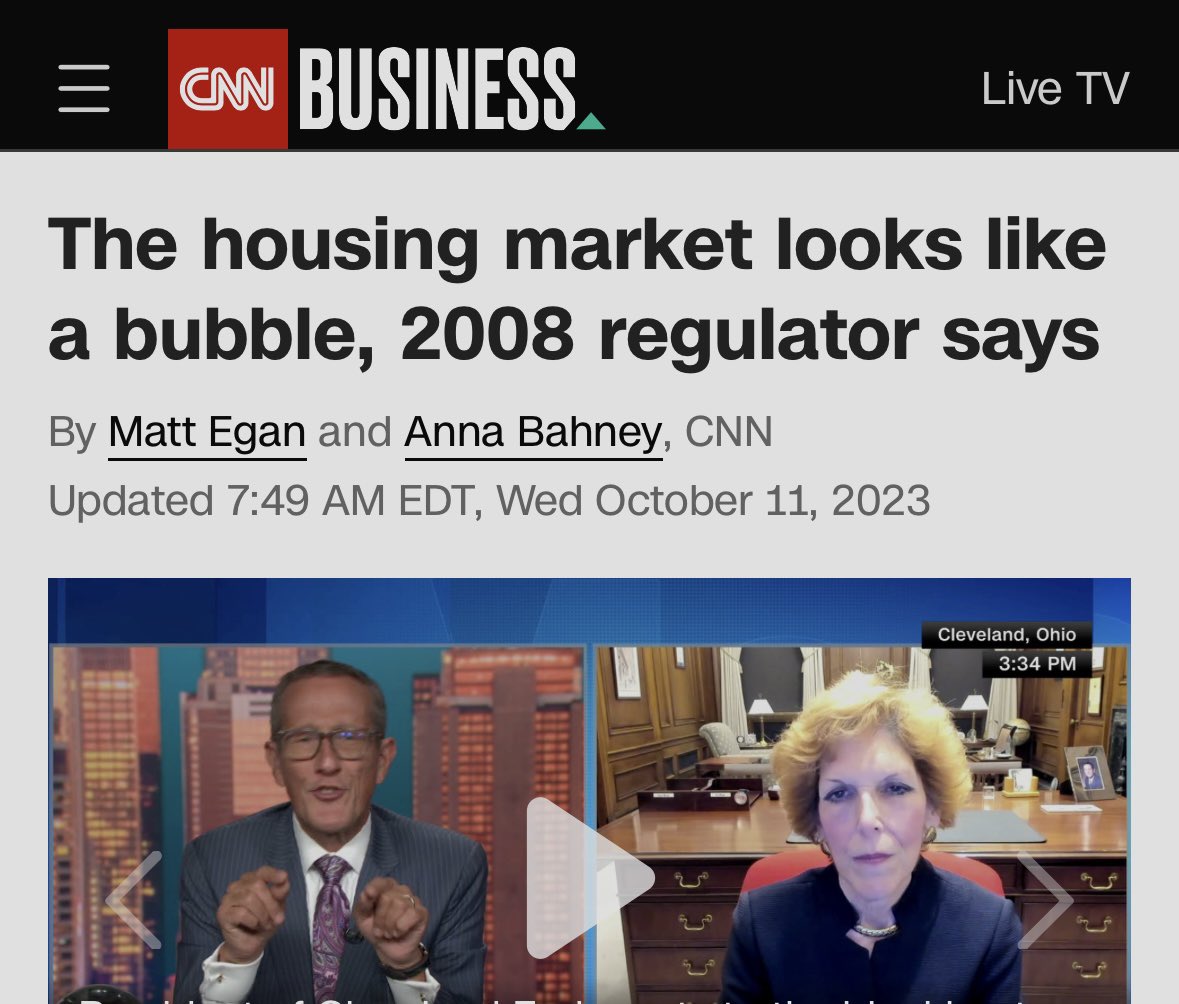 Here comes mainstream media, two years after housing bubble Fintwit said this and were told we were “wrong”