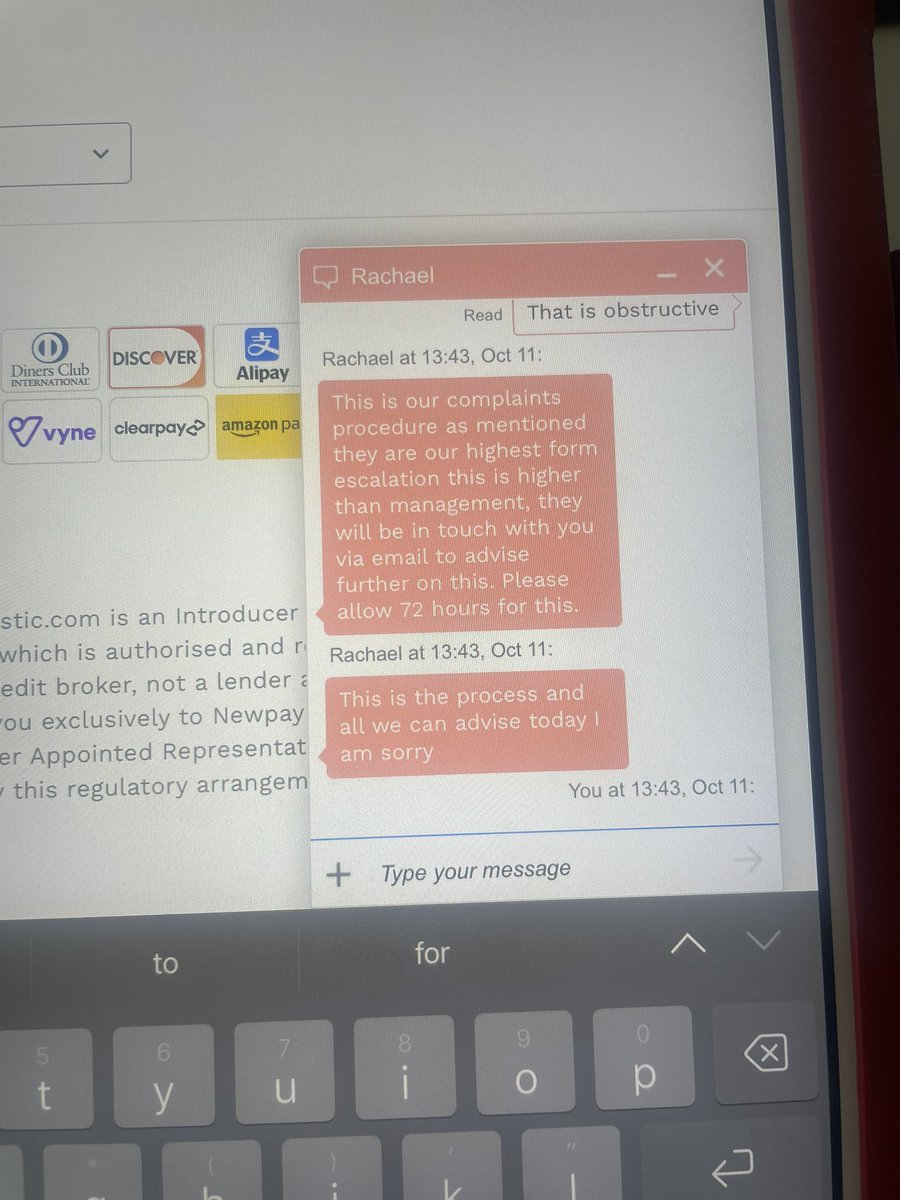 GriffithsSales's tweet photo. @LookfantasticCS I’ve attempted ANOTHER online chat. Apparently ur not able to provide me ur complaints procedure. All u can do is pass to ur investigations team to review who contact me via an email address I can’t reply to! Ur advising my damaged parcel wasn’t from u. See sender address. https://t.co/XfT6DObLGY