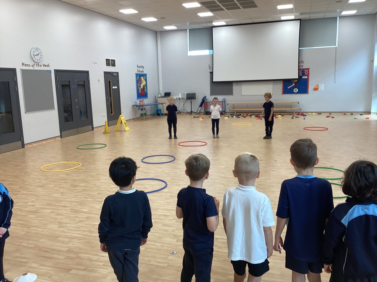 DinnYear2's tweet photo. Today in our multi skills PE lesson we were focusing on fitness and agility. Our game involved two riverbeds, lily pads, naughty fish and being either toads or frogs to get the bean bags across to the other side…Great fun 🐸 @DinningtonFirst @resilience https://t.co/sHyjSyuKwf