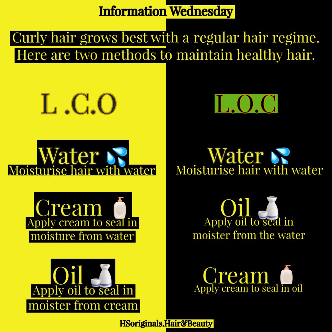 Information Wednesday, Are you using the LCO or LOC methods in your hair routine? If not what are you doing to your hair?
#HairCare
#DryHair
#CurlyHair
#HSoriginalsHairAndBeauty
#BlackOwnedBusiness
#HairTutorials
#HairStyling
#LOCMethod
#LCOMethod
#HairCareRoutine
#HairOils
#Hair