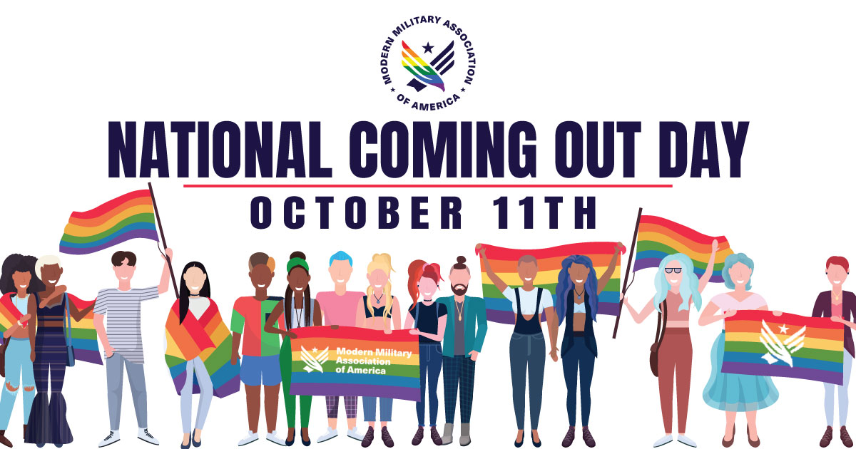 We proudly support our LGBTQ service members as we celebrate #NationalComingOutDay! We salute the incredible bravery and resilience of our #LGBTQ #military family members who have come out and stand with those who may be on their journey to self-discovery. 🏳️‍🌈