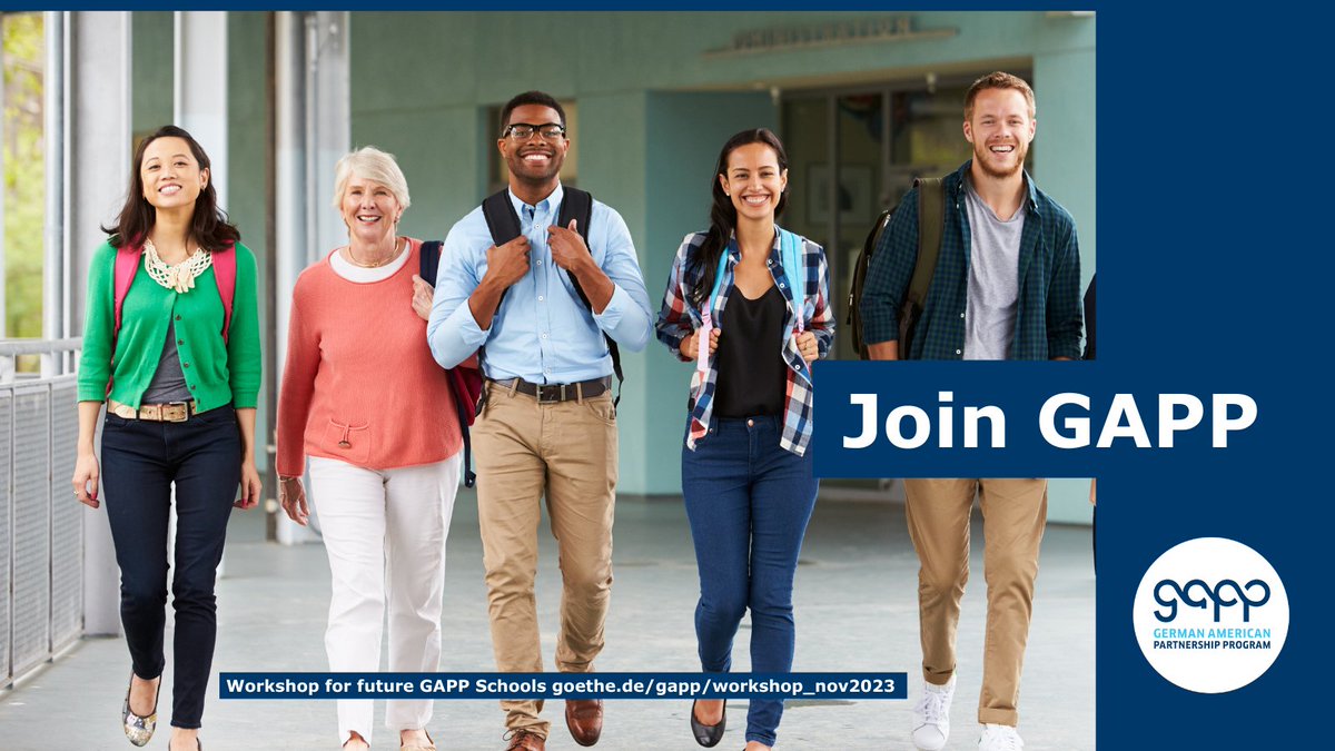gappexchanges's tweet image. #GAPP Teacher Training: Are you thinking of joining the #GermanAmericanPartnershipProgram? Come to our in-person workshop for future GAPP schools @GI_Chicago on Nov 18. We offer a limited amount of spots with $350 airfare coverage and accommodation: ▶️goethe.de/gapp/workshop_…