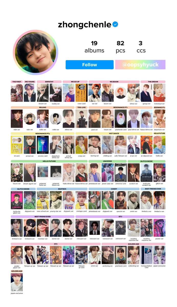 NCTDREAMトレカ一覧 トレカリスト 保存用 ジェミン チョンロ チソン