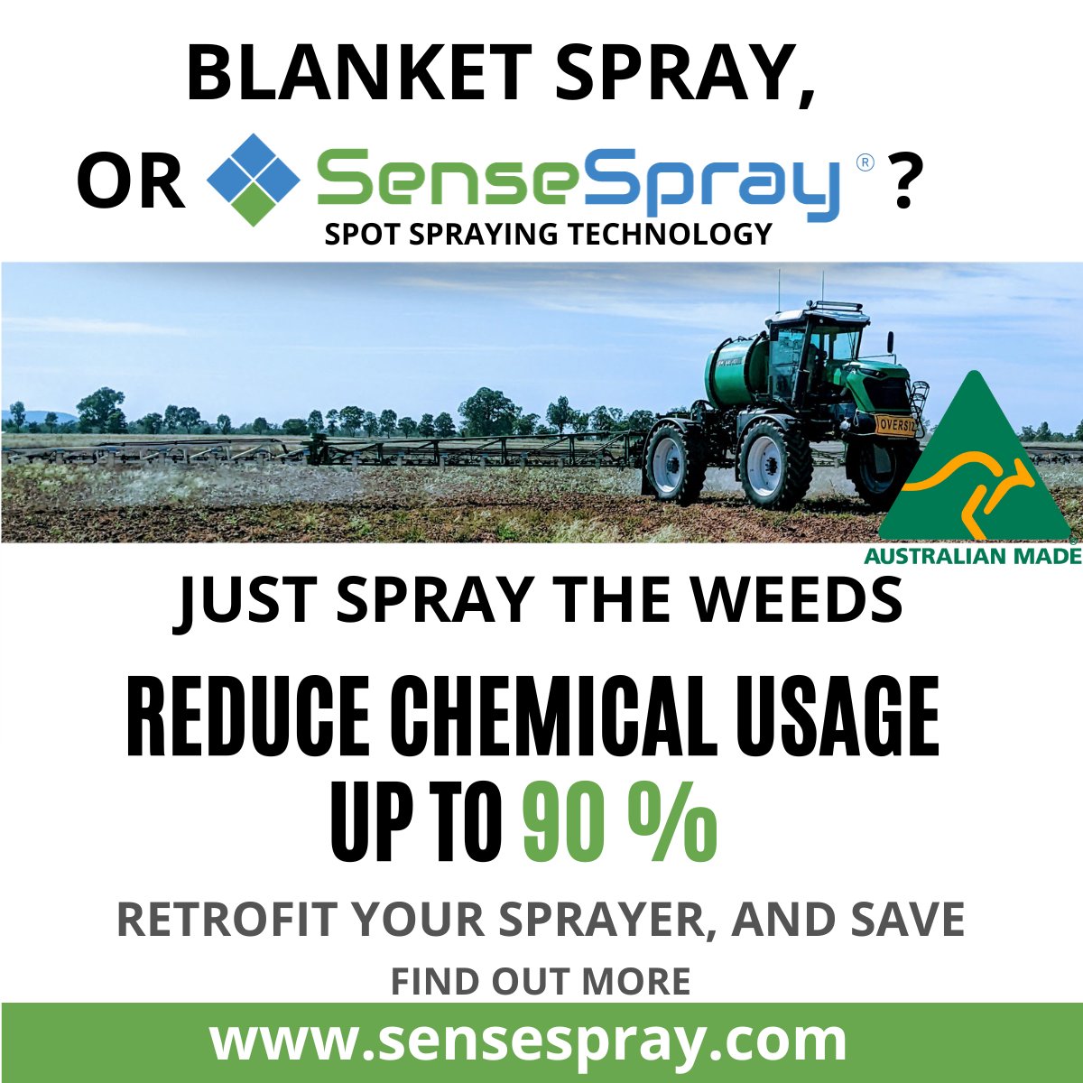 Are you summer spray ready to blanket spray or #justspraytheweeds with <a href="/Sense_Spray/">SenseSpray</a> ? designed, developed and @AustralianMade