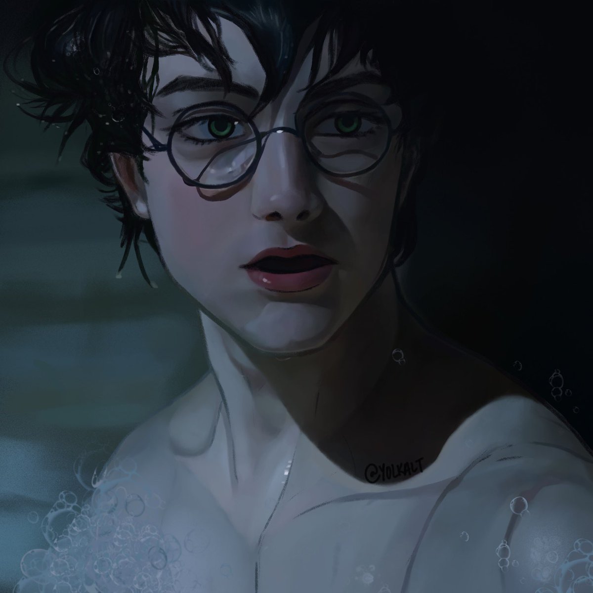 yolkalt's tweet photo. you look quite divine tonight🫧

#harrypotter #myart https://t.co/tH0agK0QzE