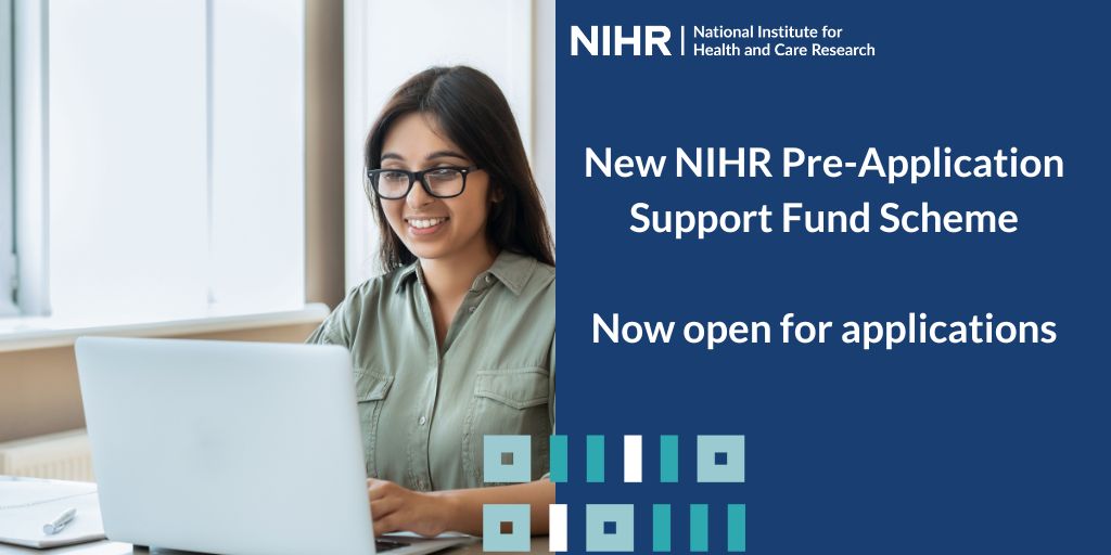 Are you looking to apply for NIHR career development funding but need extra support? Our new Pre-Application Support Fund scheme offers support to help you prepare a competitive application for NIHR career development funding. Now open for applications: nihr.ac.uk/funding/nihr-p…...