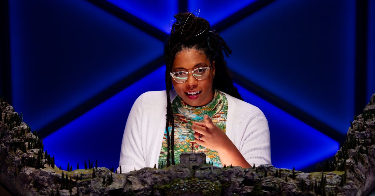 Polygon's tweet photo. For Dimension 20’s next campaign, Burrow’s End, Aabria Iyengar needs you to trust her https://t.co/2seajbfb0D https://t.co/Srj5waQSQx
