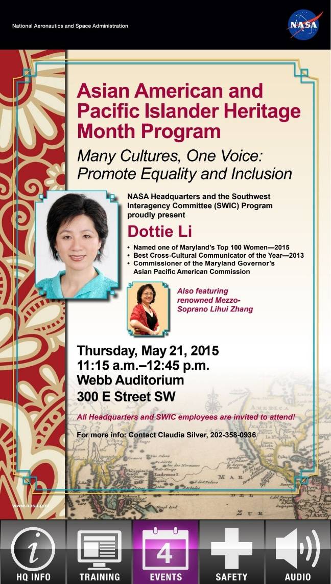 Mandarin_Voice's tweet image. Excited to start the @NASA #OSBP Conference at the James Webb Memorial Auditorium. Last time I was in this place was delivering a keynote speech on stage for #AAPI Heritage Month. How time has flown by.

#NASA
#SmallBusiness
#8a
#AsianAmericanBusiness 
#WOSB
#GovCon