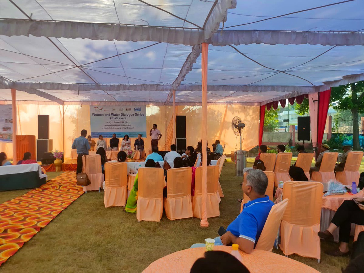 On International Girl Child Day, #NMCG, in collaboration with @giz_india organised the finale event of the Women and Water Dialogue Series at Prayagraj Boat Club. Sh @asokji, DG-NMCG gave a special address,Sh @yourdaven, ED-T along with other NMCG officials were also present.