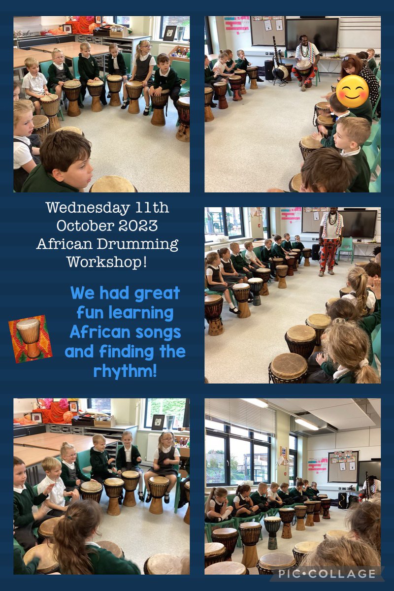 Y1 had a super time creating music in the African drumming workshop! 🪘 <a href="/MusicBedfordDr3/">Music@BedfordDrive</a>