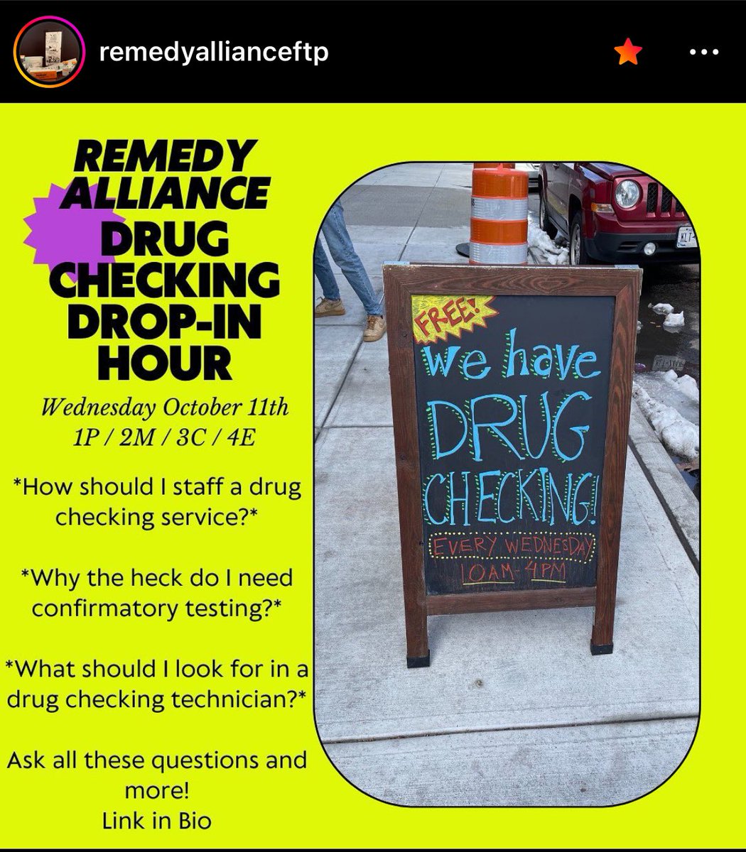 Got questions about #drugchecking? <a href="/RemedyAlliance/">Remedy Alliance/For the People</a> Drug Checkers Guild has answers! Join this afternoon

tr.ee/ydUQ9gXA9E