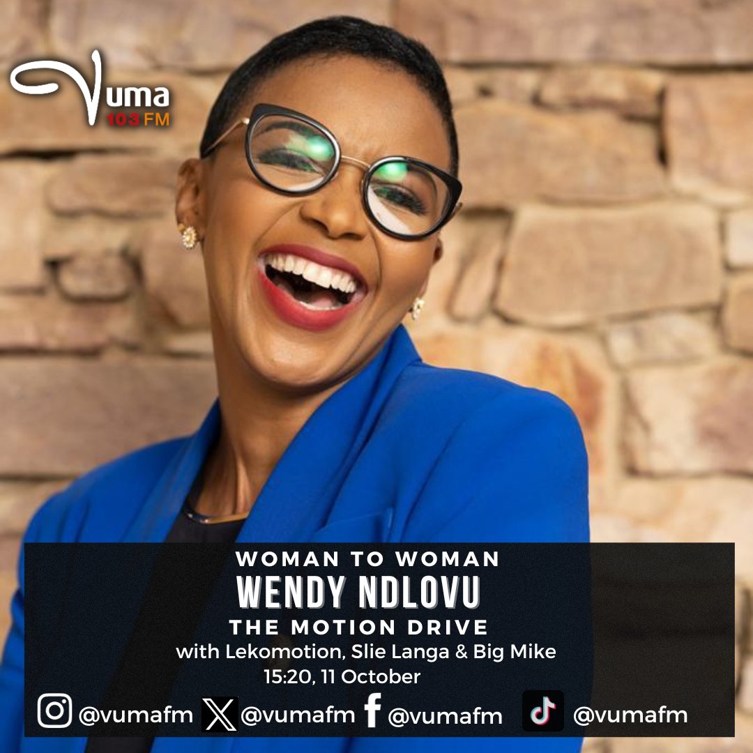 VumaFM's tweet photo. Welcome to the #MotionDrive with Lekomotion, Slindile Langa and Big Mike.

Topic: Empowering Elegance: Celebrating the Work of Black Female Interior Designers.

We will be joined by Wendy Ndlovu (Interior Designer &amp; Property Manager)

#TheMotionDrive #VumaFM https://t.co/4l5mqPQyYi