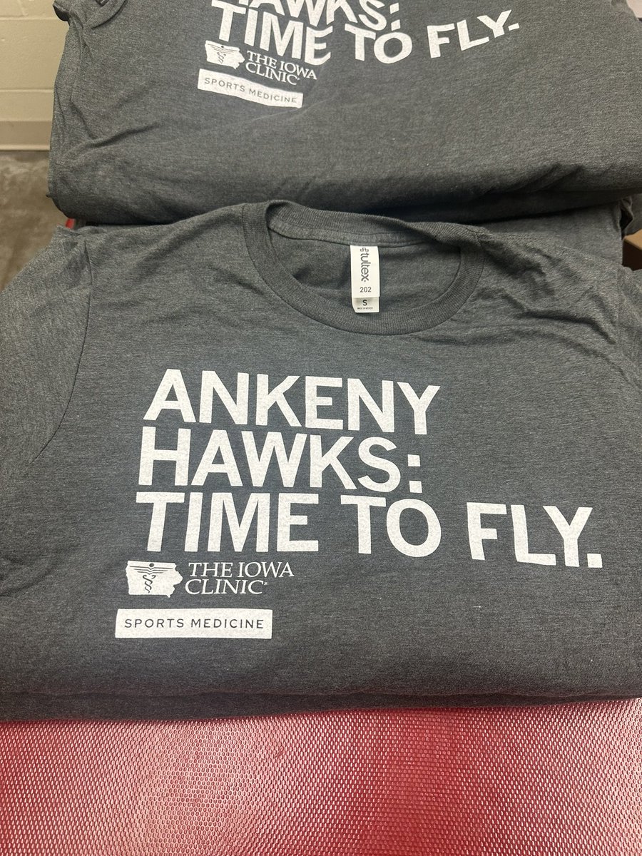 Thank you to <a href="/TheIowaClinic/">The Iowa Clinic</a> for these new shirts for our athletes!