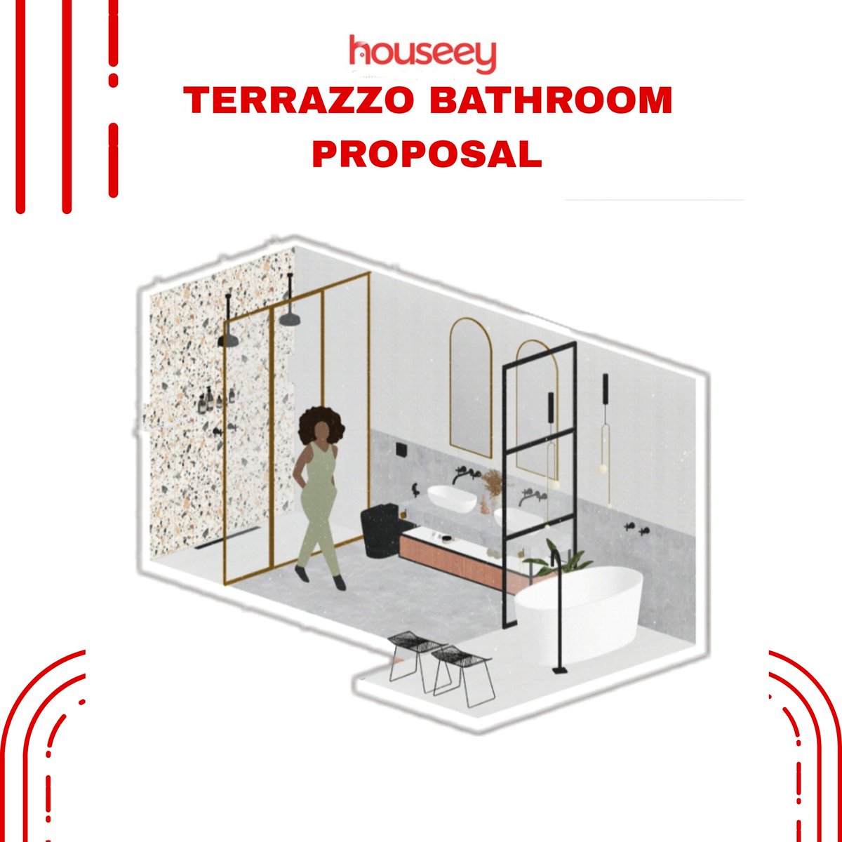 HouseeyIndia's tweet photo. "Stepping into serenity – Experience luxury in our stunning Terrazzo bathroom"

TERRAZZO BATHROOM PROPOSAL 

follow us @houseeyindia for more.

#interiordesign #design #interior #homedecor #architecture #home #decor #interiors #homedesign #art #interiordesigner #furniture #decor https://t.co/FxUkV3lQ6F