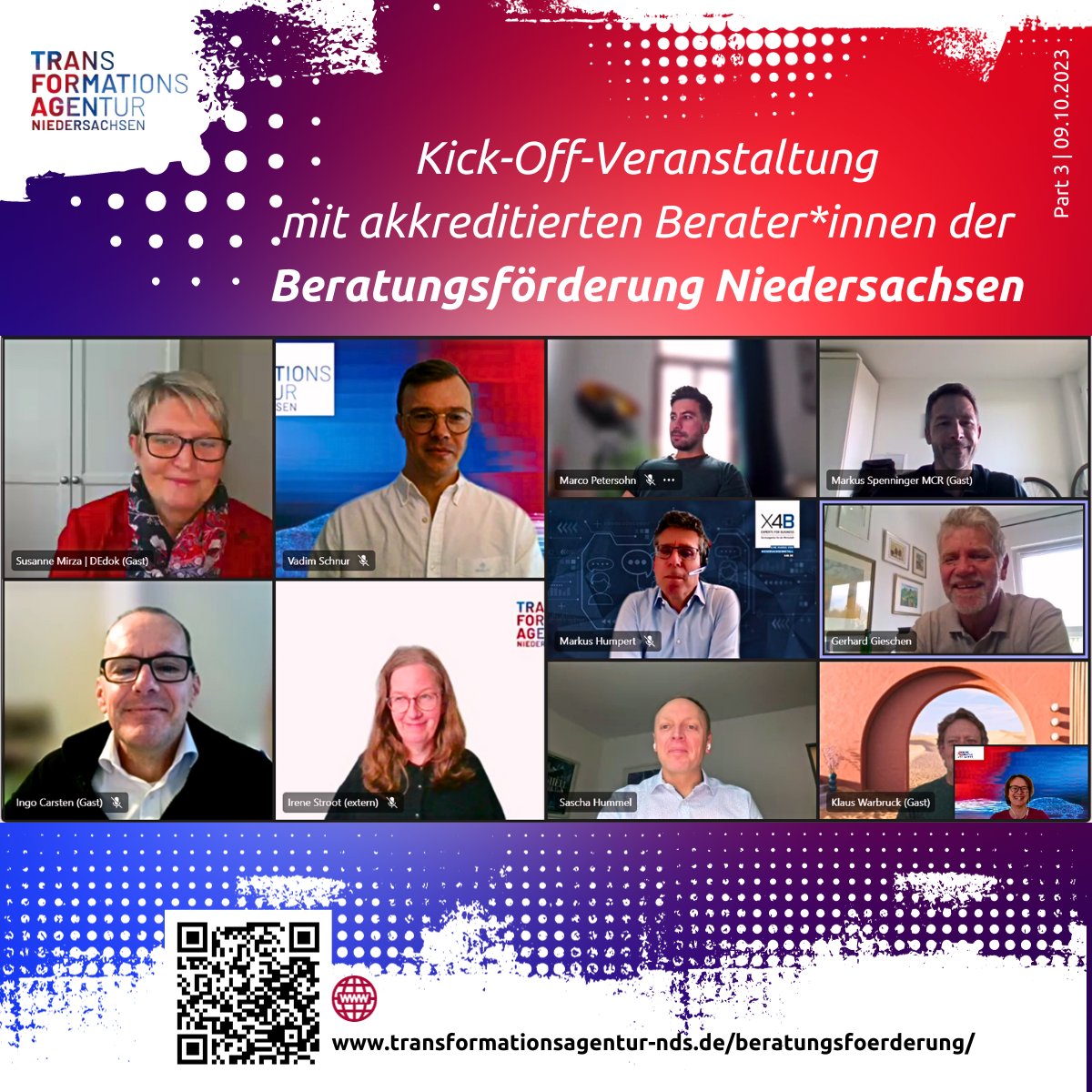 🏭🚗#automotive | Am Montag sind wir mit weiteren zehn akkreditierten Berater*innen der #Transformationsberatung  für Betriebe der #Automobilzulieferindustrie in #Niedersachsen in die nächste Runde unserer Kick-off-#Veranstaltungen gestartet.🚀Zum Beitrag: bit.ly/3to0tmV