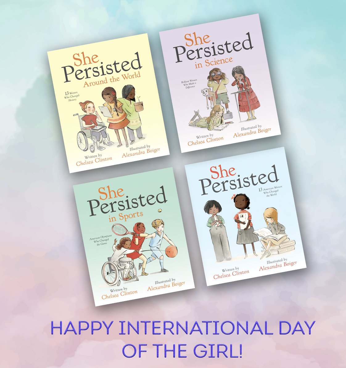 PhilomelBooks's tweet photo. Happy #internationalgirlsday! Today and every day, we celebrate all that women can be-- and become!-- by sharing their stories. #ShePersistedBooks https://t.co/ofKHG1rpnx