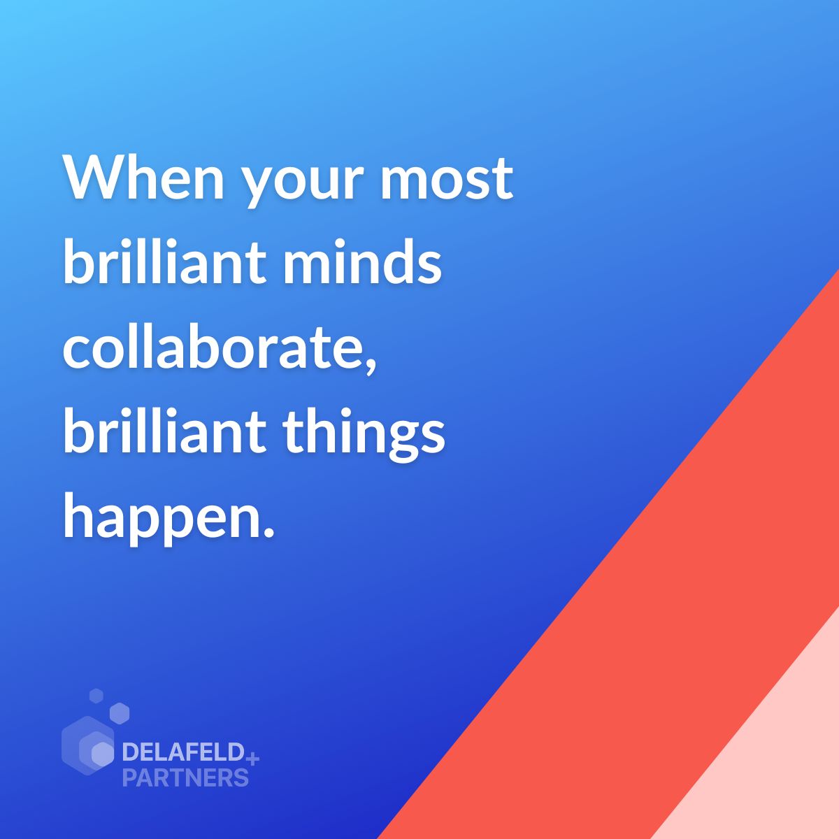 Too many functions are working in silos. Truly great teams are doing truly great things. But they're not talking to each other.
When your most brilliant minds collaborate, brilliant things happen.

Do you agree?

#TechLeadership #ChangeLeadership #BusinessTransformation