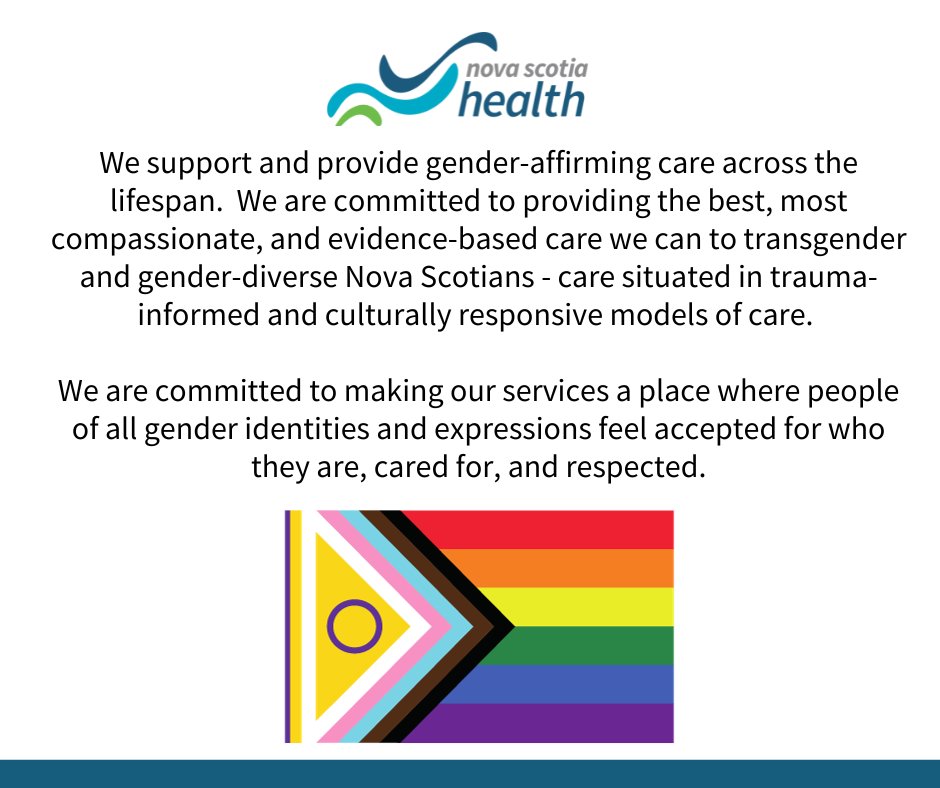 Nova Scotia Health affirms that all people have the right to determine their own gender identity and expression. Learn more: nshealth.ca/news/nova-scot…