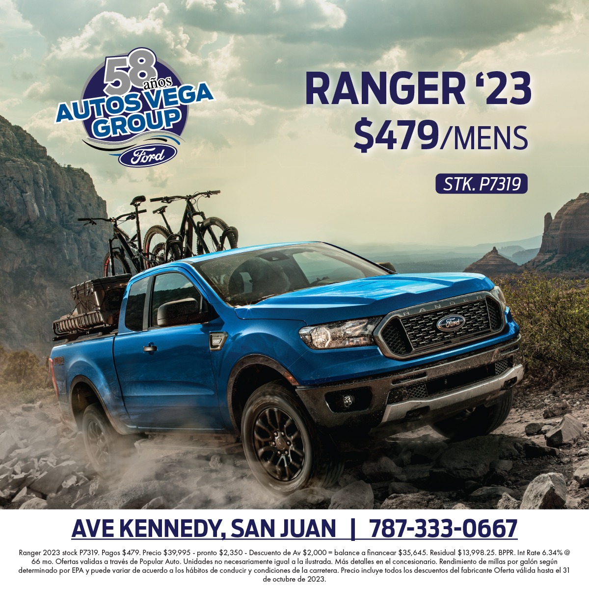 AutosVegaFord's tweet photo. Ford Ranger 2023 desde $479 mensuales https://t.co/6ov23f9txD