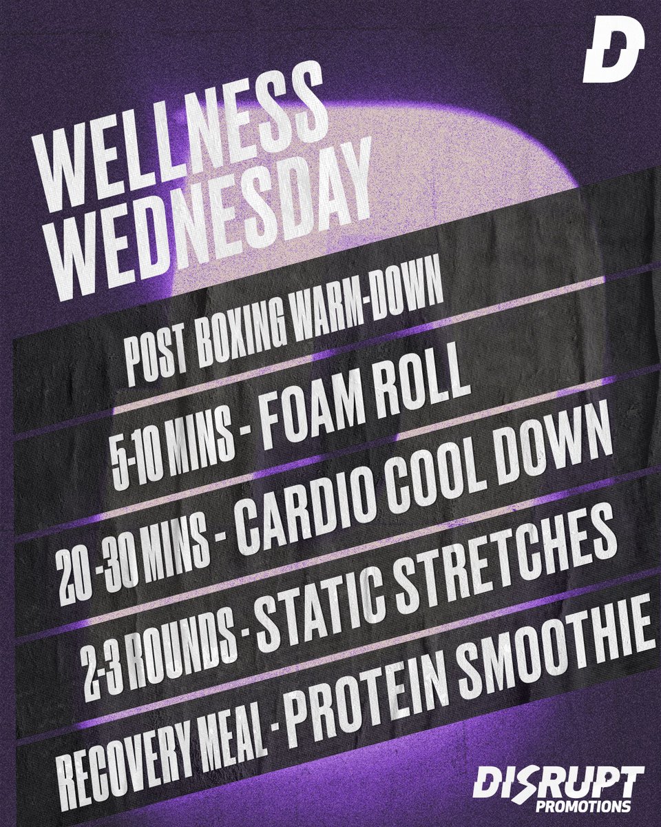 It's #WellnessWednesday 🥊

Stay sharp inside and out! 🤜🤛

#DisruptBoxing #DisruptPromotions #FightReady #BoxingLife