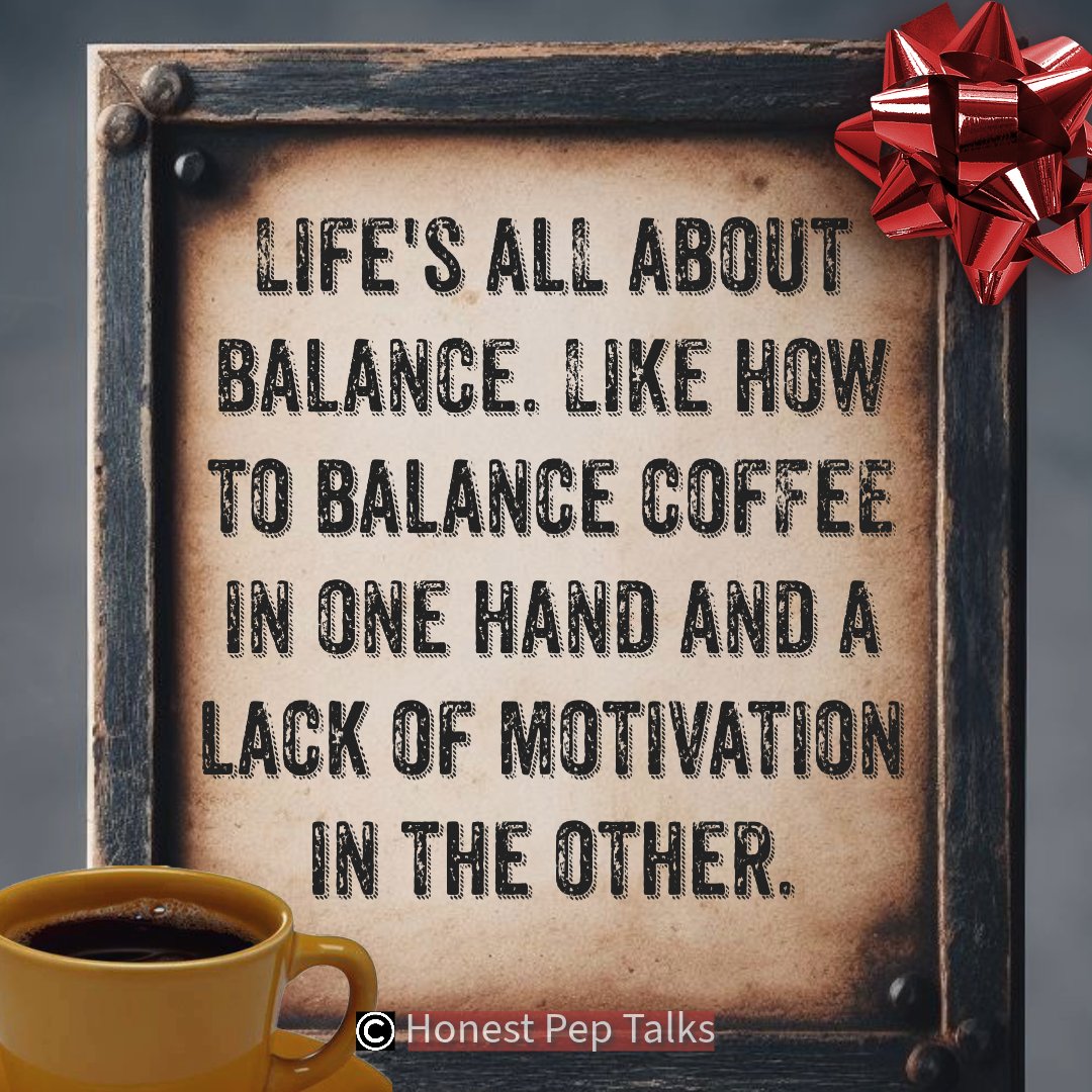 HonestPepTalks's tweet photo. It really is a delicate balance, isn't it?
☝️Follow for more fun facts 😂☝️
#honestpeptalks #peptalk #PepTalks #lifelessons #life #lifequotes #realitycheck #realtalk #motivationalspeech #motivationalquote #demotivational #Demotivated #inspiration #inspirationalquotes https://t.co/JaYLAGNh6k