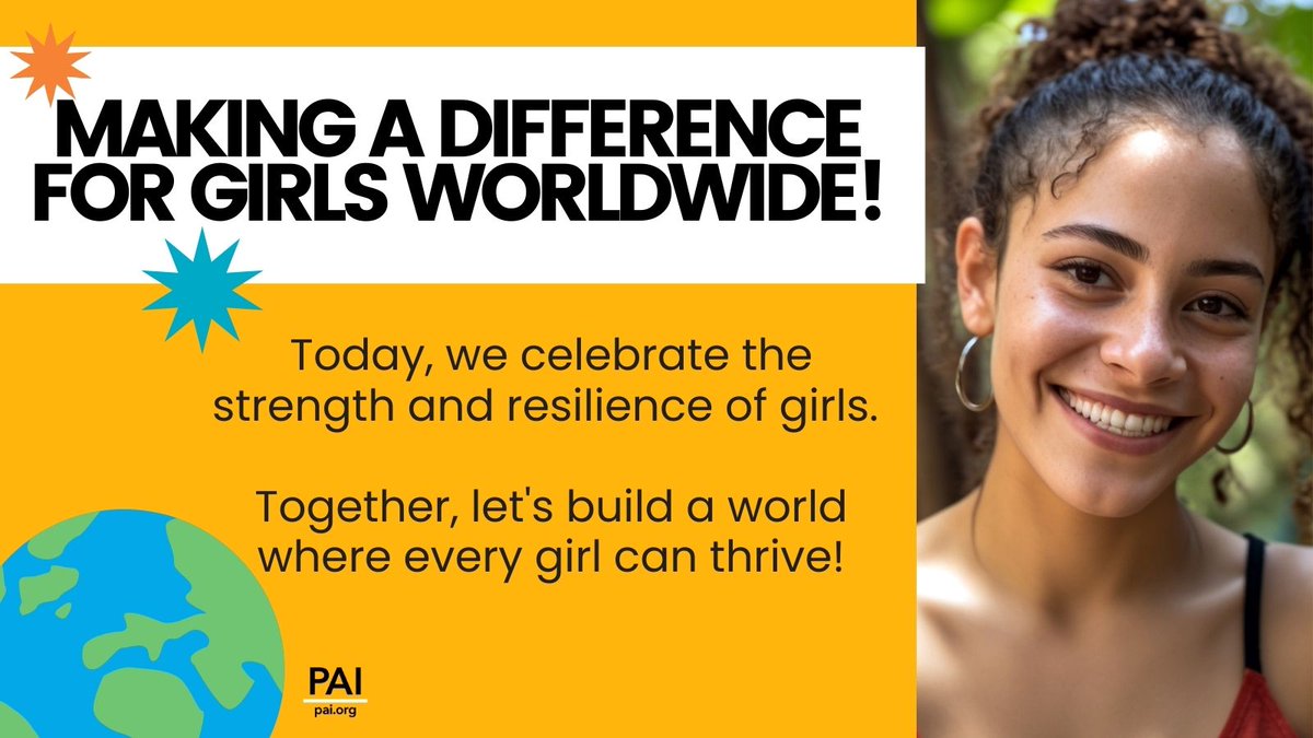 When we invest in girls' health and well-being, we invest in a brighter future for
everyone. Let's prioritize girls' rights today and every day! #IDG2023
#PreparedToChangeTheWorld <a href="/pai/">lan</a> #GirlsRights #DayOfTheGirl