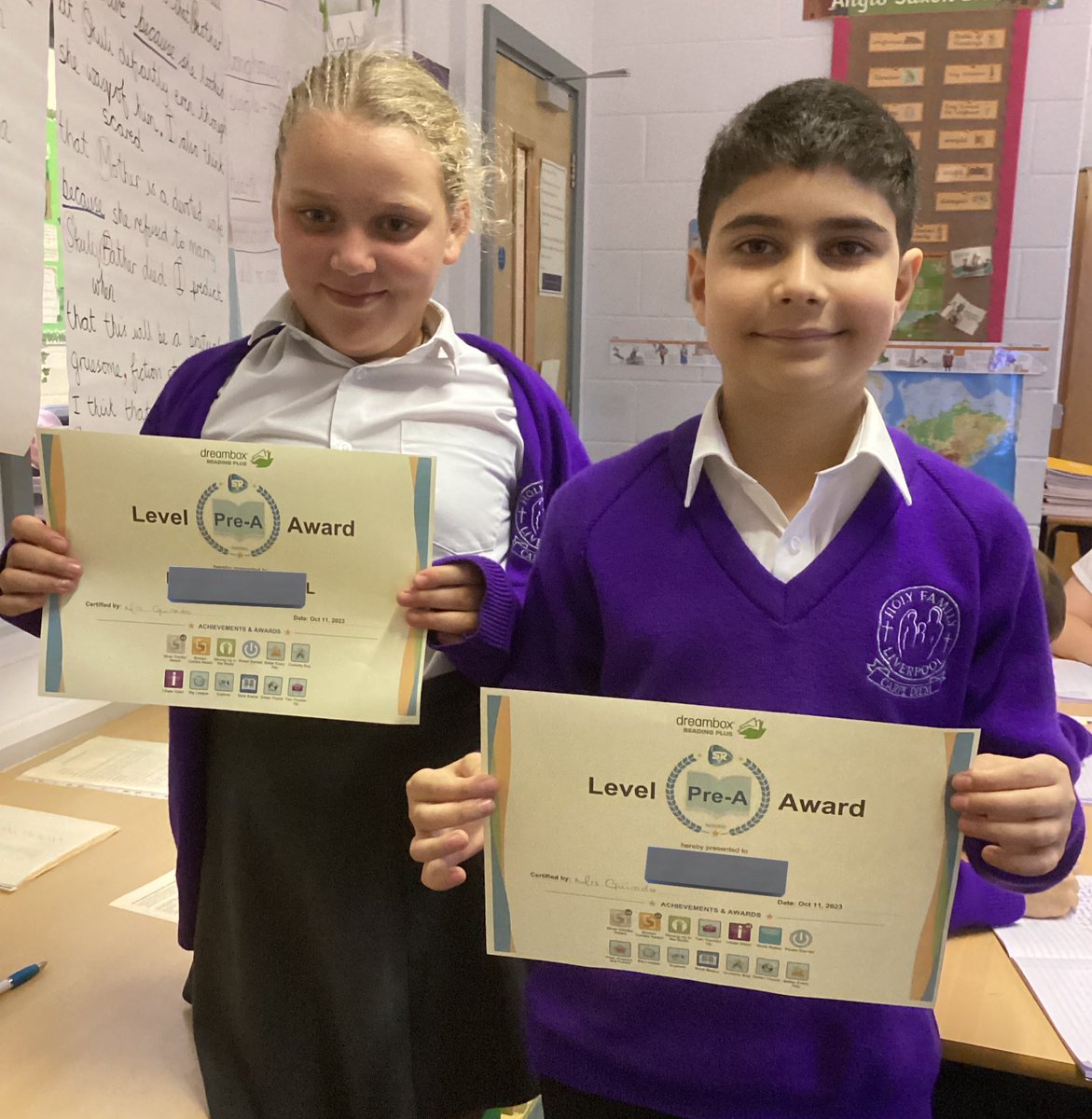📚 Congratulations to these children who have been working hard on <a href="/ReadingPlus/">Reading Plus</a> to move up reading levels. 📚 👏 <a href="/HolyFamilyL8_RD/">Reading At Holy Family</a> <a href="/HFL8_English/">Holy Family English</a>