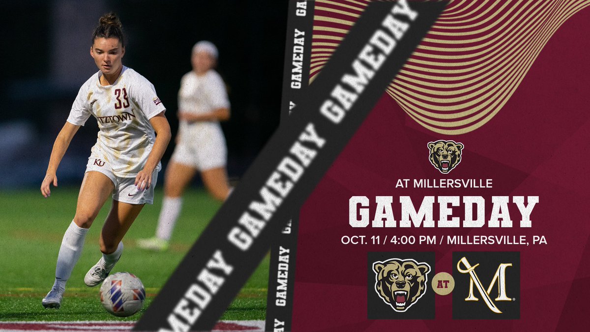 GAMEDAY | No. 7 <a href="/KutztownSoccer/">Kutztown Soccer</a> hits the road to take on the Marauders of Millersville! #HereYourRoar

📊bit.ly/3LJUVZi
📺bit.ly/3POarWp