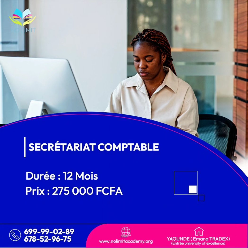 CabinetNoLimit's tweet photo. Formez-vous aux métiers d'avenir au CFP No Limit ! Près de 19 filières ciblées qui vous ouvriront les portes de l'emploi et de l'immigration canadienne. 🎓🇨🇦✈️

📌 Emana Tradex (entrée university of excellence) 

☎️ +237 699990289/678529675

🌐 https://t.co/z2Jj9OZCv9 https://t.co/rNzUfVVjzn