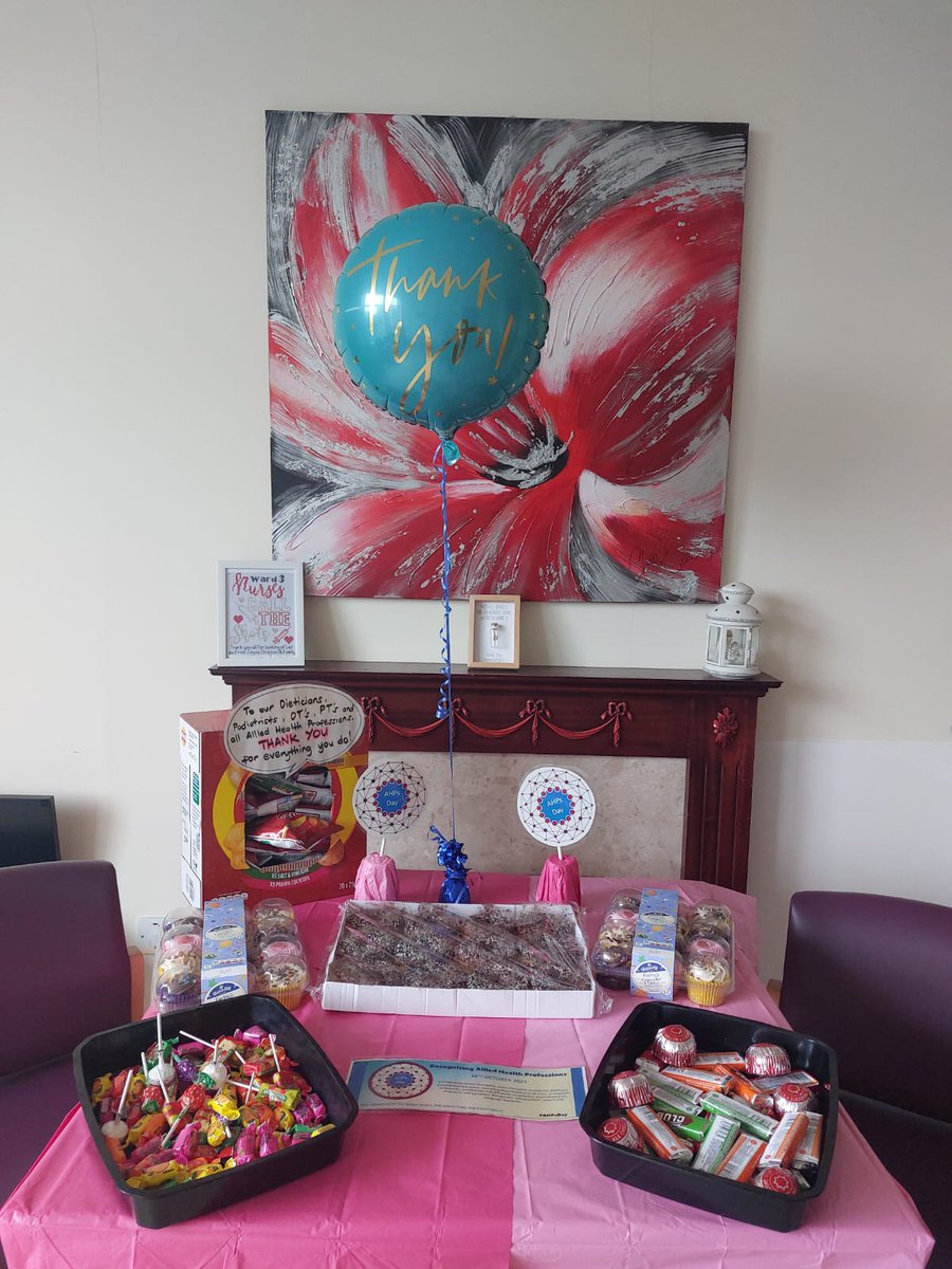 Celebrating our fantastic AHP colleagues on ward 3 @NewcastleUrolo1 . Thank you for all you do . Please come along for a cake and cuppa if you can. @NewcastleNMAHPs @DickEDastardly