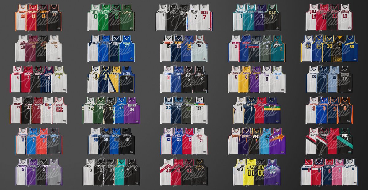 Confira as camisas da NBA que já foram lançadas para a temporada 2023/24