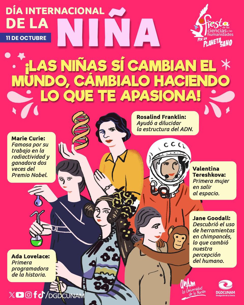 👧Su imaginación no conoce límites, y su pasión tiene el poder de cambiar la historia.🚀

#DíaInternacionalDeLaNiña