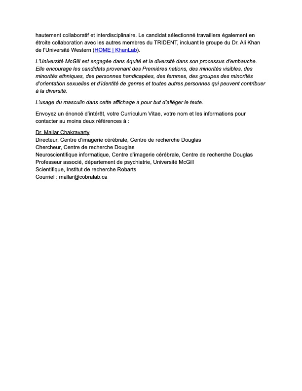 📢📢 ** Funded post-doc alert *** 

Interested in translational and multi-modal research?  

Post-doc research integrating lightsheet microscopy and MRI data in 🐭 models of neurodegen

Pan-Canadian Collab that includes <a href="/maximoprado/">🌻</a> <a href="/neuroak/">Ali Khan</a> @northernthrux <a href="/lisasaksida/">Lisa Saksida</a> 

RTs pls!