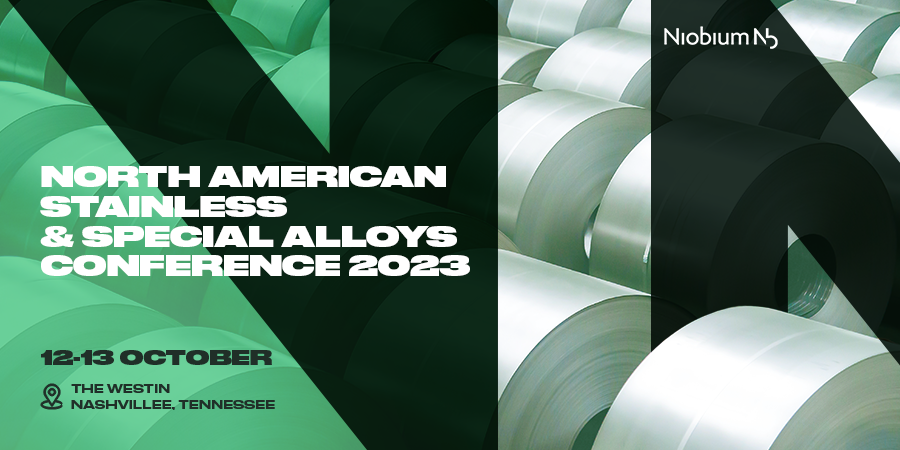 Join us at the North American Stainless &amp; Special Alloys Conference 2023, where our technical specialists will discuss the current state of the global and North American industry, the impact of #Niobium applications in the sector, and all relevant issues that will shape the