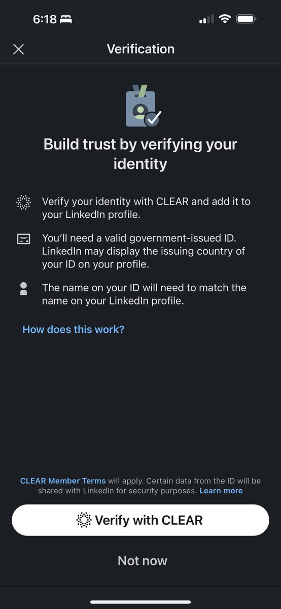 Name something more useless than LinkedIn verified.