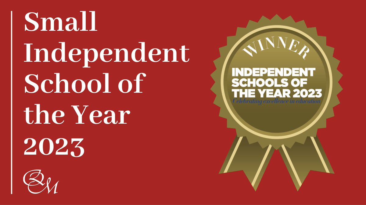 We have some news...
Last night, at an awards ceremony in London, Queen Margaret's School for Girls was named SMALL INDEPENDENT SCHOOL OF THE YEAR at the Independent Schools of the Year Awards 2023! We are so proud of the entire QM Family for this achievement.