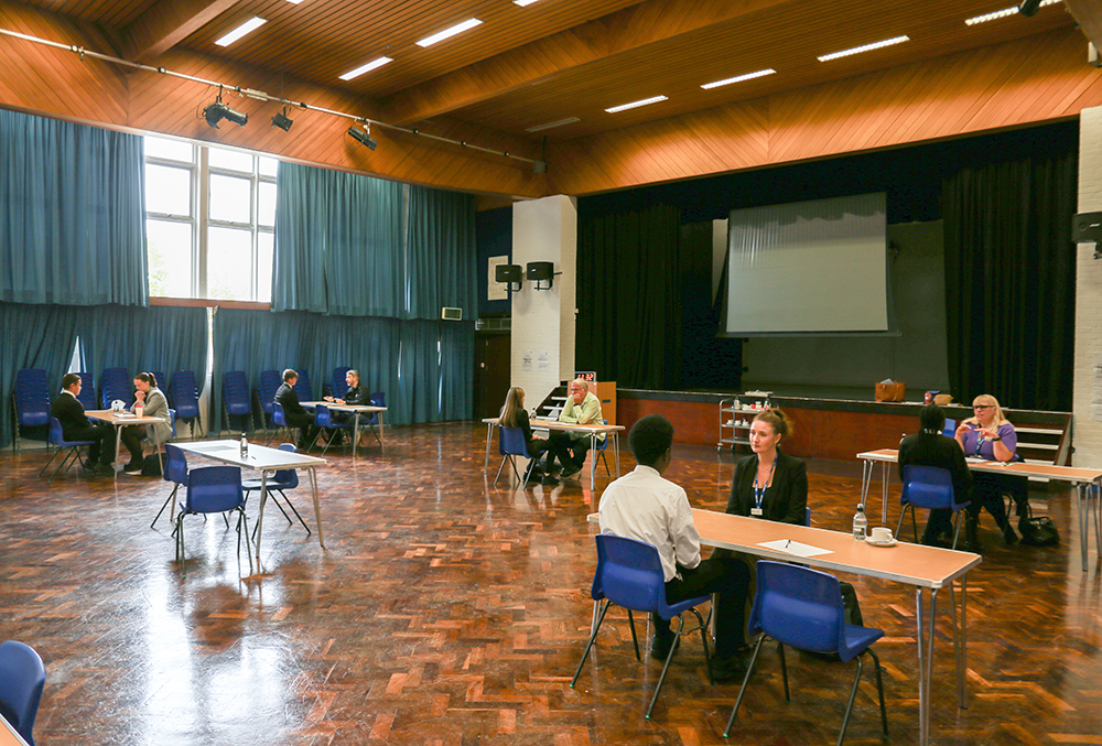 Basildon_UA's tweet photo. Today, our Year 11 students have participated in mock interviews with industry professionals. 

“The mock interview was beneficial. It helped me improve my speaking &amp; listening skills and gain experience of what a job interview would be like.” Fred.C https://t.co/xQzXGB1YaT