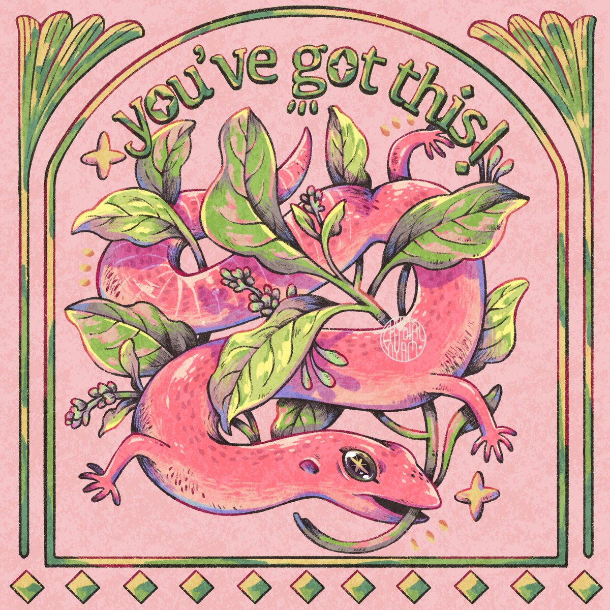 crystalnyam's tweet image. Hello #PortfolioDay 

I'm Rena a.k.a crystalnyam, A Video Game Artist from Indonesia, I like to draw colorful things and lately I love fae &amp;amp; witch theme sooo much! ✨🌿🦎🐸