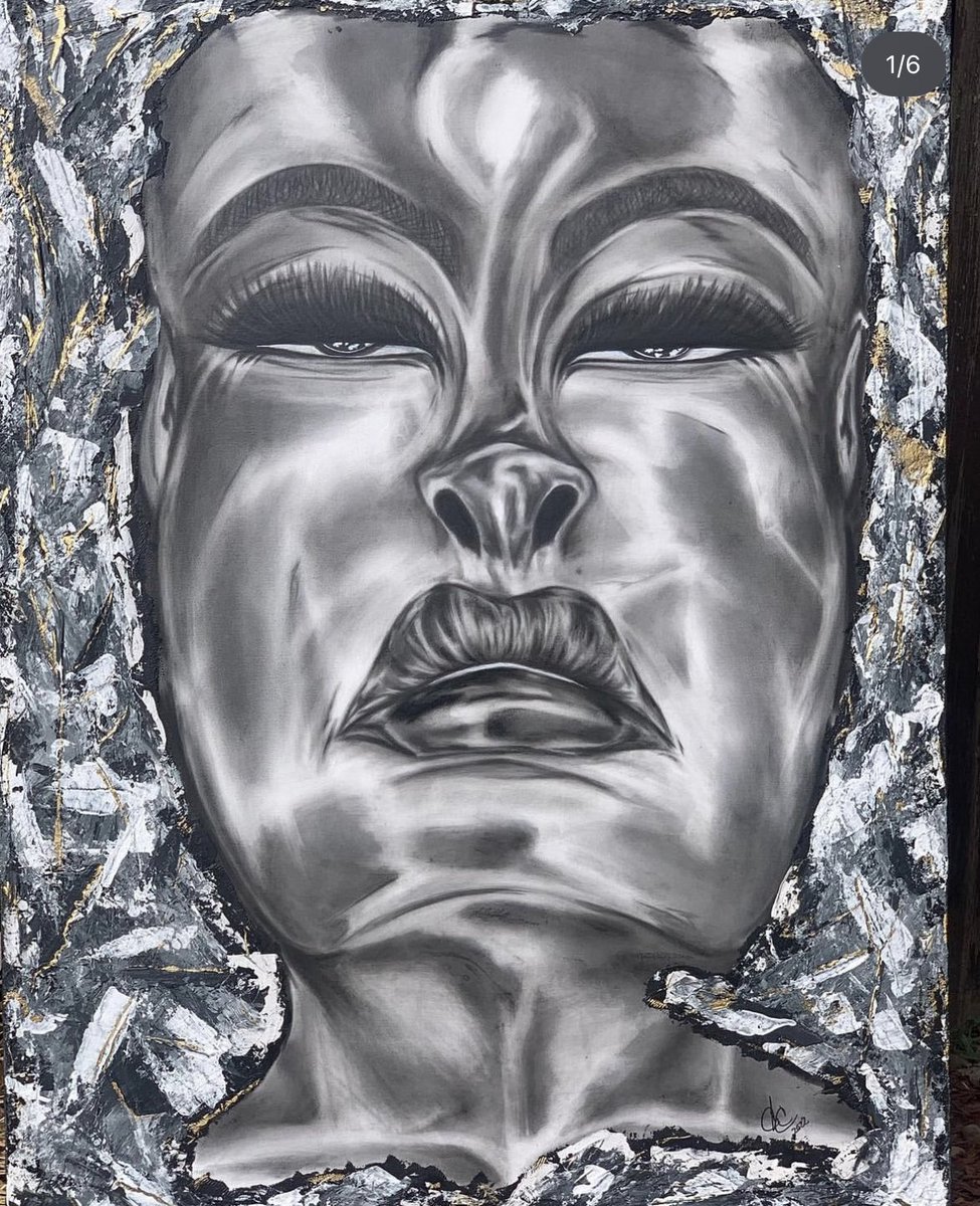 liveasaqueen's tweet photo. This is my mother Chi-chi, from Cleveland Ohio. This is her art! 
It’ll mean the world to her if you just simply retweet this and if you like her style of art go support her with a follow 🌹

https://t.co/haOLcYpzwp https://t.co/T8iRqx6DUL