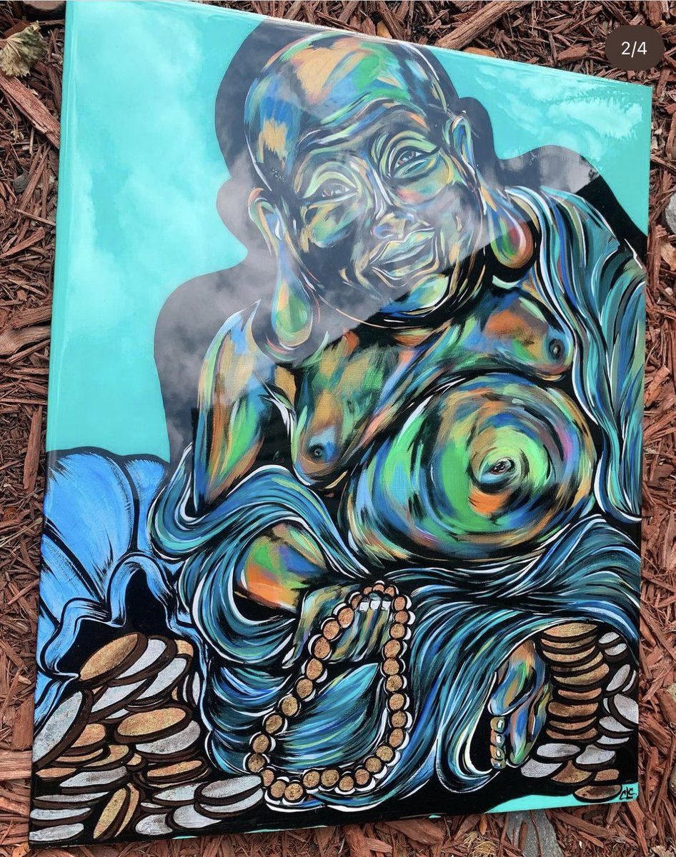 liveasaqueen's tweet photo. This is my mother Chi-chi, from Cleveland Ohio. This is her art! 
It’ll mean the world to her if you just simply retweet this and if you like her style of art go support her with a follow 🌹

https://t.co/haOLcYpzwp https://t.co/T8iRqx6DUL