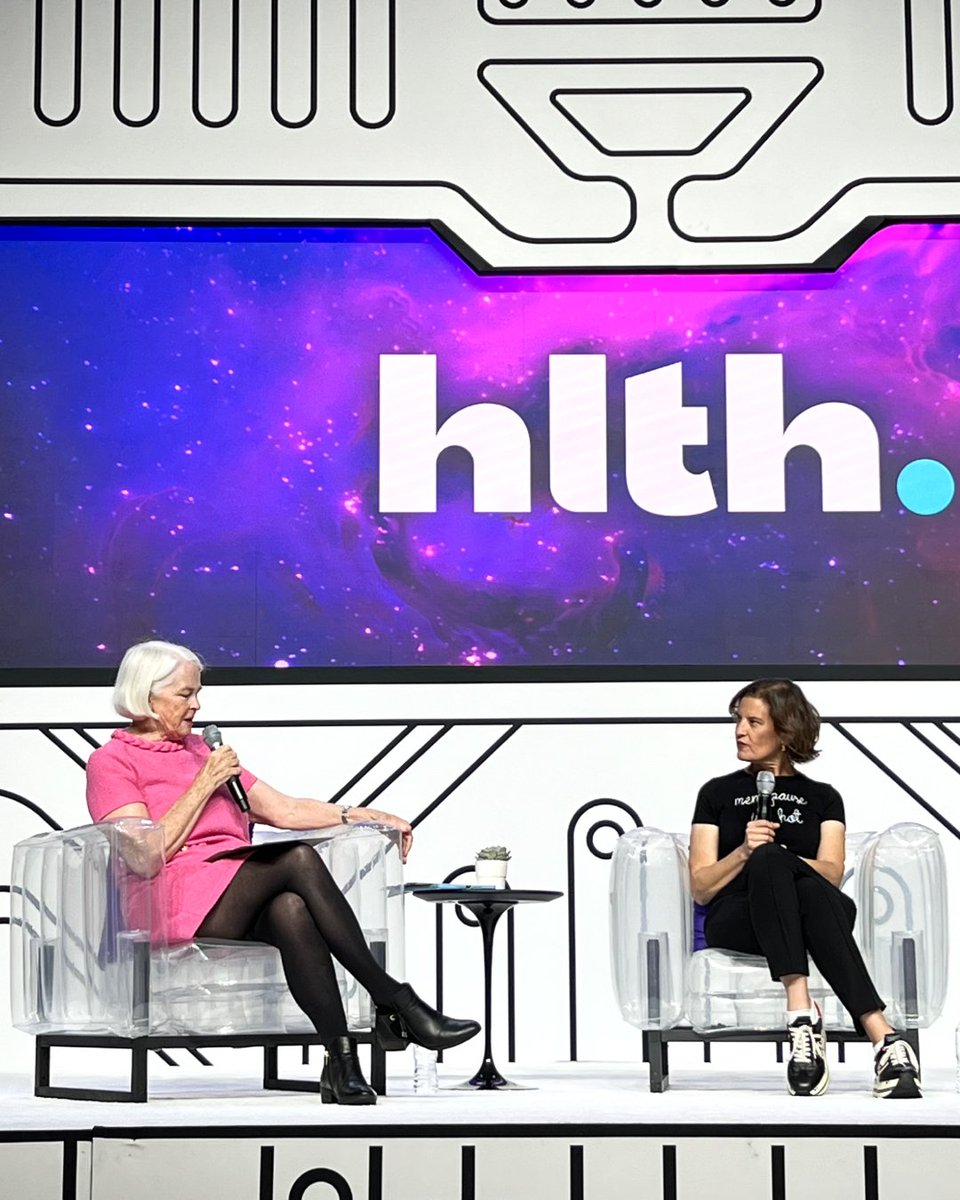 Menopause is Hot! 🔥

Midi's CEO Joanna Strober (and her t-shirt) helped to spread some much-needed menopause awareness at @HLTHEVENT.
Thank you to those who tuned into the Who Runs The World of Health session. We were proud to share the stage with the best in women's health.