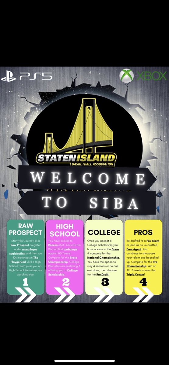 KingCampTV's tweet photo. @yeynotgaming @SplashEdition @NadeGrinds @SeanRKL @giantsfan696gt @NBA2K What about @StatenIsland2K impact? The only free draft league that has 3 levels of competition? High school, college, and pros. Modeled like real life @yeynotgaming https://t.co/rNsgGjtm7d