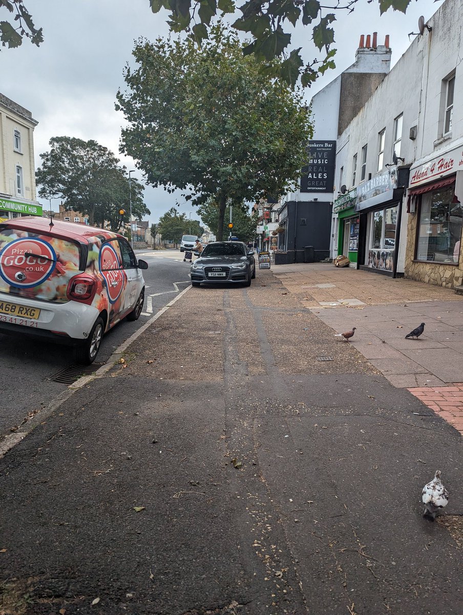 No parking? No problem, this will do ...??!  #banpavementparking #livingstreets #eastbourne