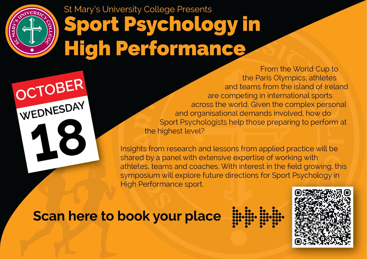 Great opportunity to hear about future directions of sport psychology to support high performance sport. Belfast venue. Book your place! forms.office.com/pages/response…