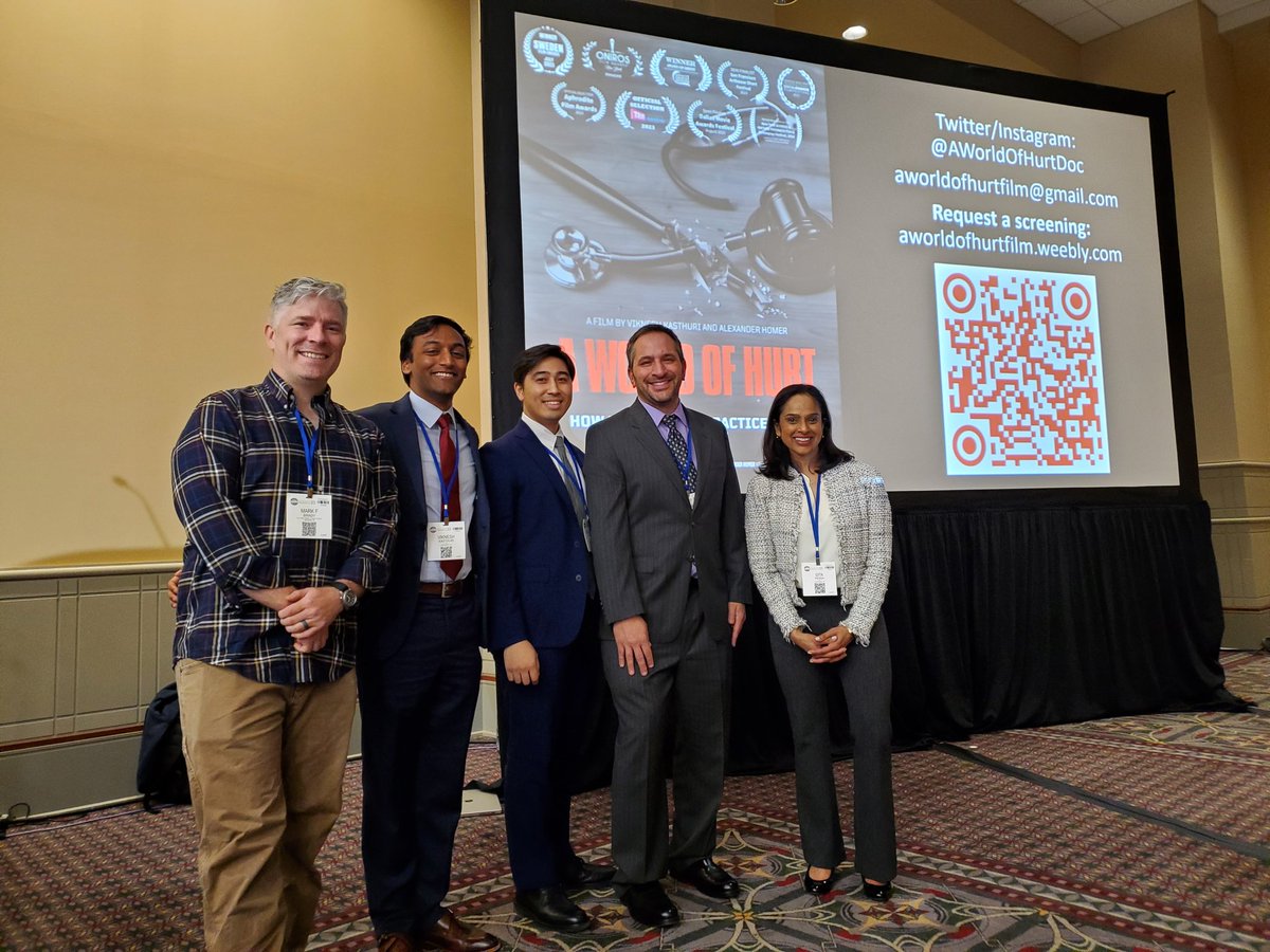 Big thanks to this @Brown_Emergency @BrownMedicine crew for tackling the failures of the current medical malpractice system through their poignant documentary shown at #ACEP23.